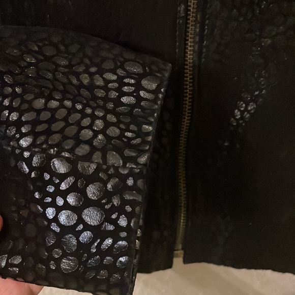 Steve Madden leopard printed genuine leather jacket - Picture 6 of 7